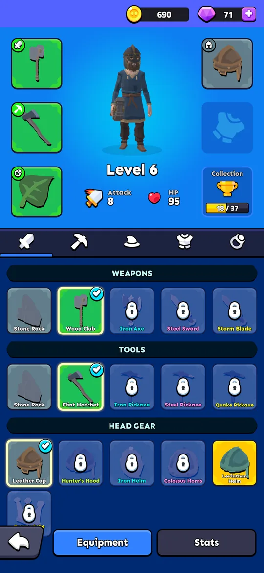 Player equipment and tools